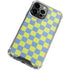 Neon Checkered iPhone 15 Pro Max Clear Case